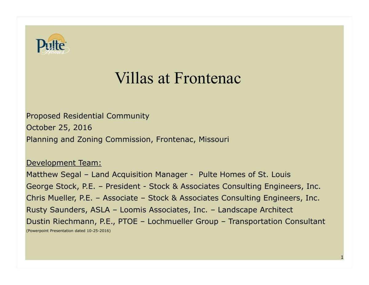 Villas At Frontenac Proposal Stltoday Villas At Frontenac Proposal