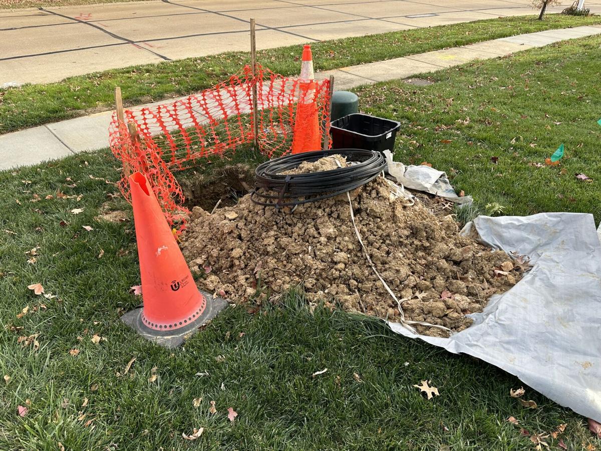 Hole in front lawn