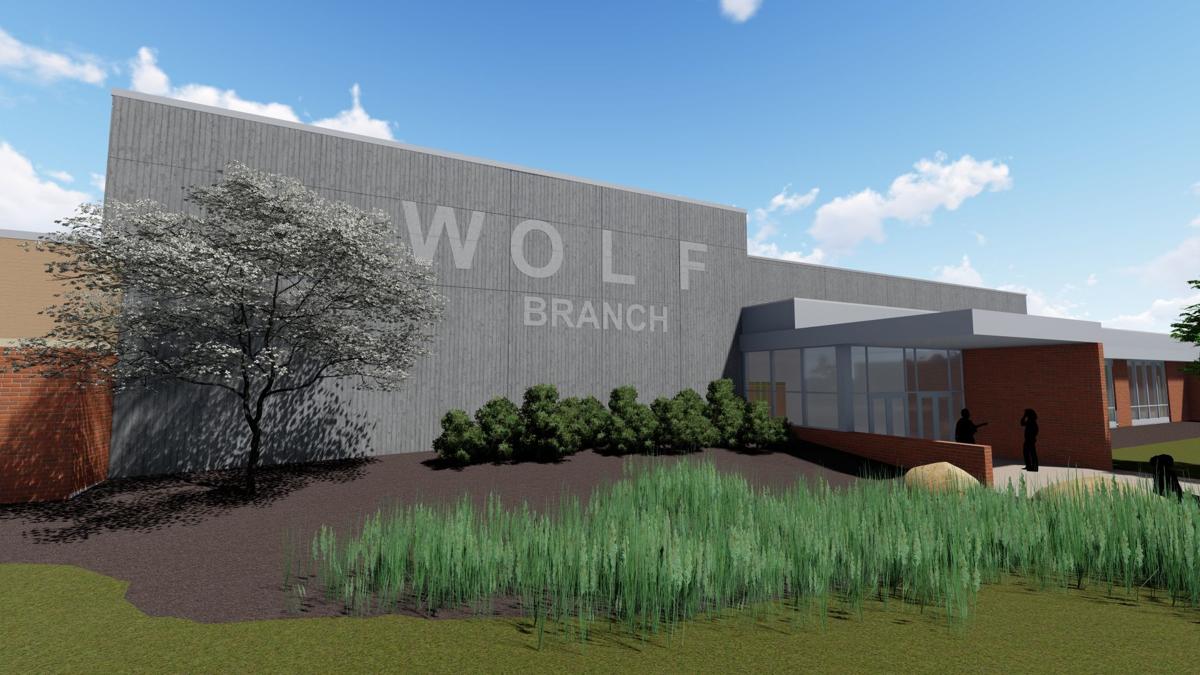 Holland Construction Rebuilding Portion of Swansea School Demolished Due to Mine Subsidence.