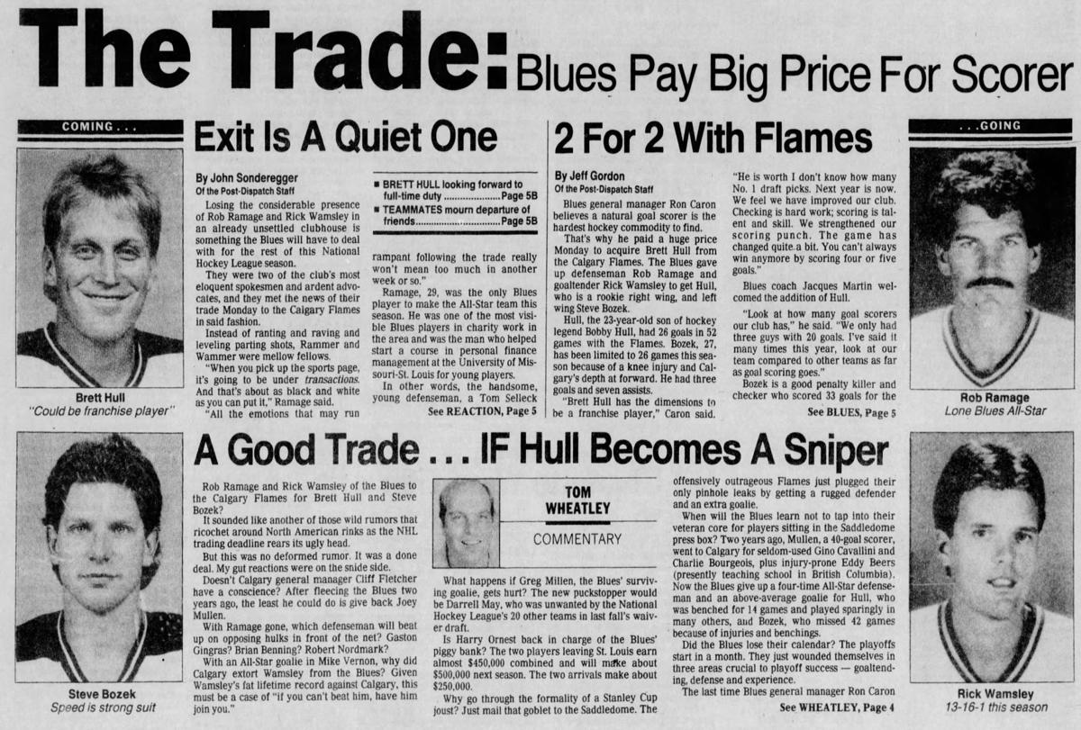 30 years ago, Brett Hull became a St. Louis Blue. Here was our first reaction to the deal | St ...