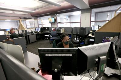 Police 911 call center downtown