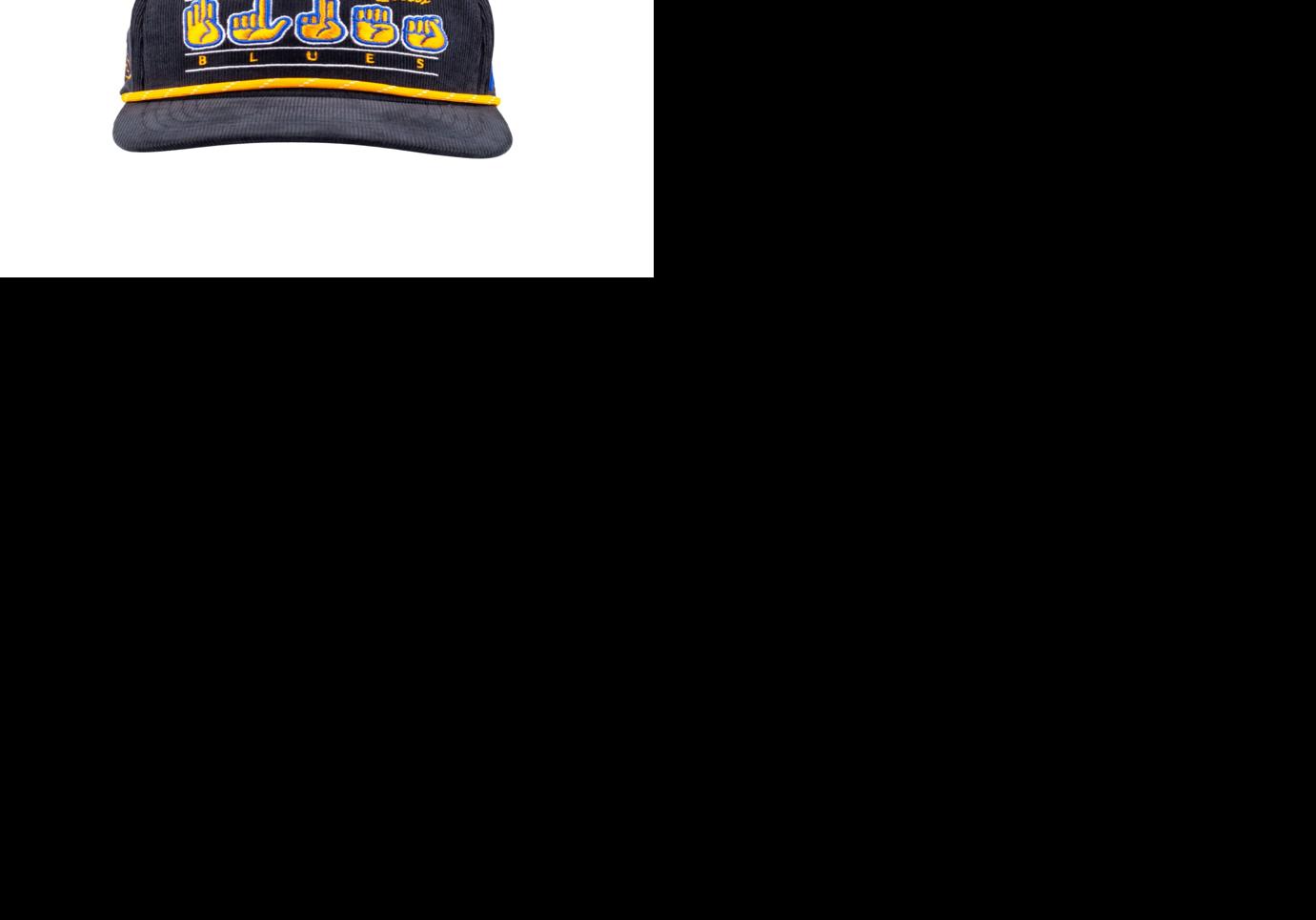 Blues launch new hat line designed by forward Jake Neighbours