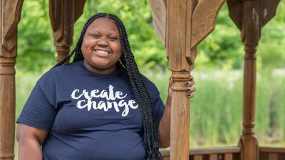 BSN graduate NiNi Lewis working as ICU step-down nurse at SSM Health St. Mary’s Hospital