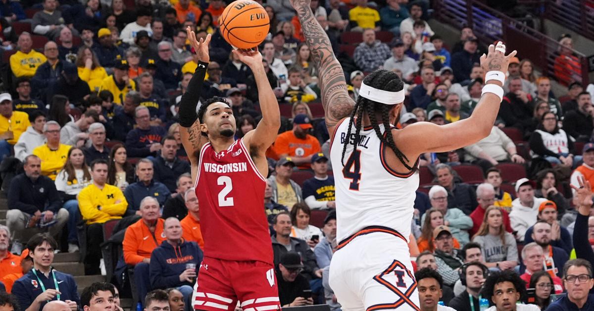 Badgers come back again, rally from 15 down to beat Illini in Big Ten Tournament