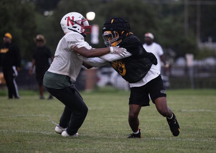 Ritenour football scrimmage