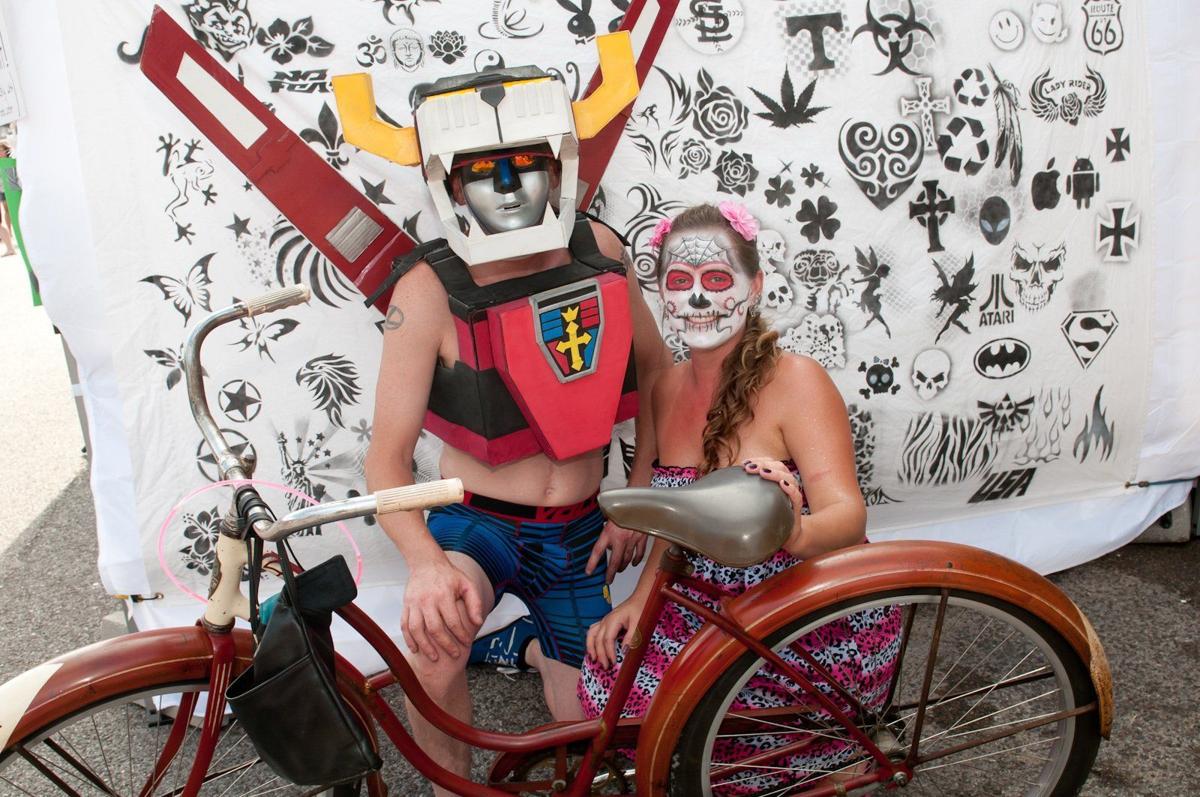 World Naked Bike Ride in St. Louis