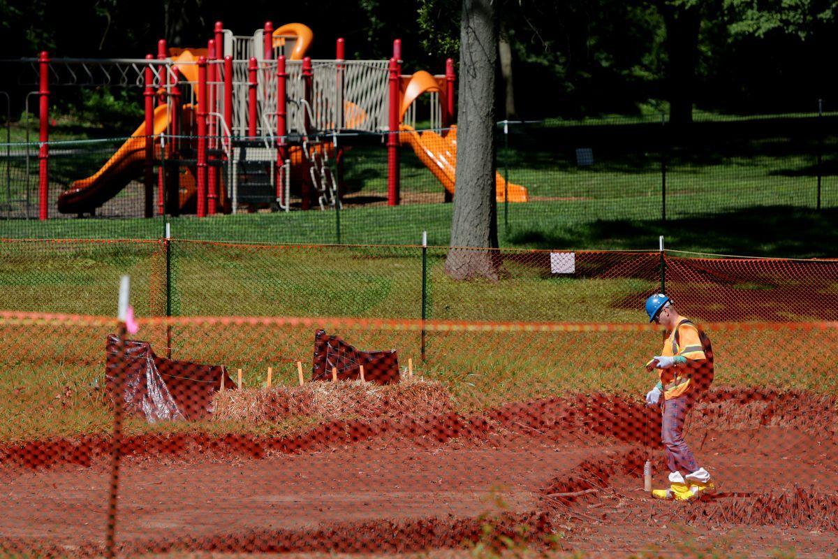 Radioactive contamination at St. Cin Park in Hazelwood
