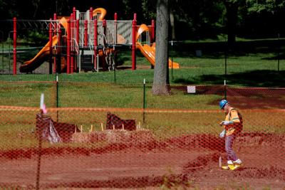 Radioactive contamination at St. Cin Park in Hazelwood
