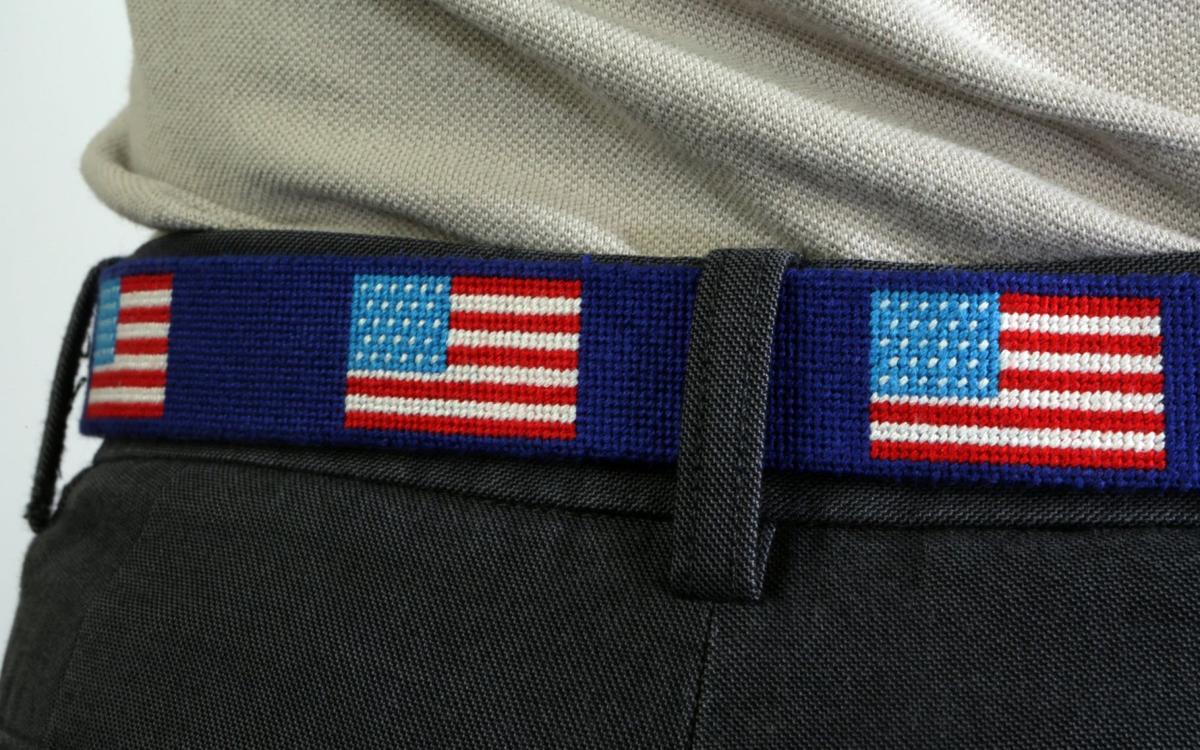Made in St. Louis Needlepoint belts looking to shake their preppy past