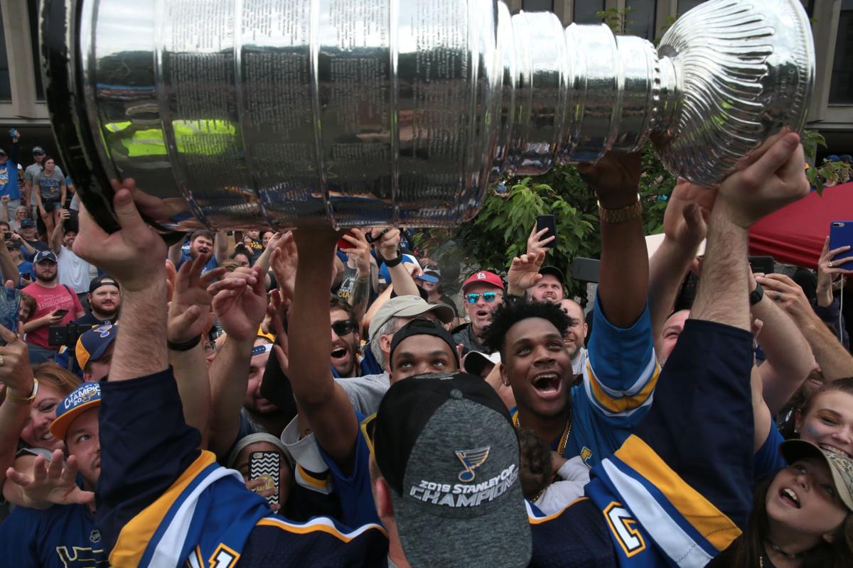 File:Brayden Schenn during the 2019 St Louis Blues Stanley Cup Parade  (1).jpg - Wikimedia Commons