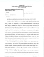Read the Healing Arts Board's findings and order against Dr. Russell Imboden