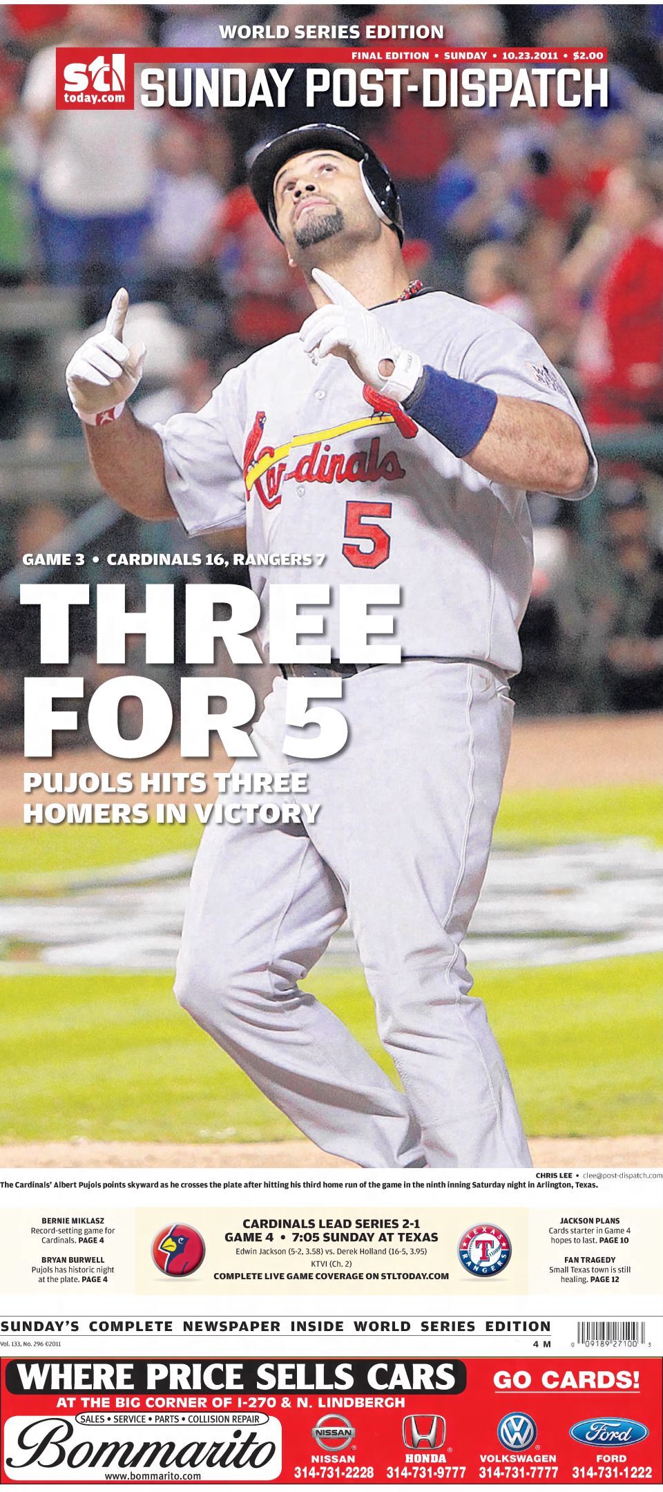 2011 World Series: David Freese Walk-Off Home Run  We will see you  tomorrow night! David Freese becomes a World Series legend as his walk-off  home run sends the St. Louis Cardinals