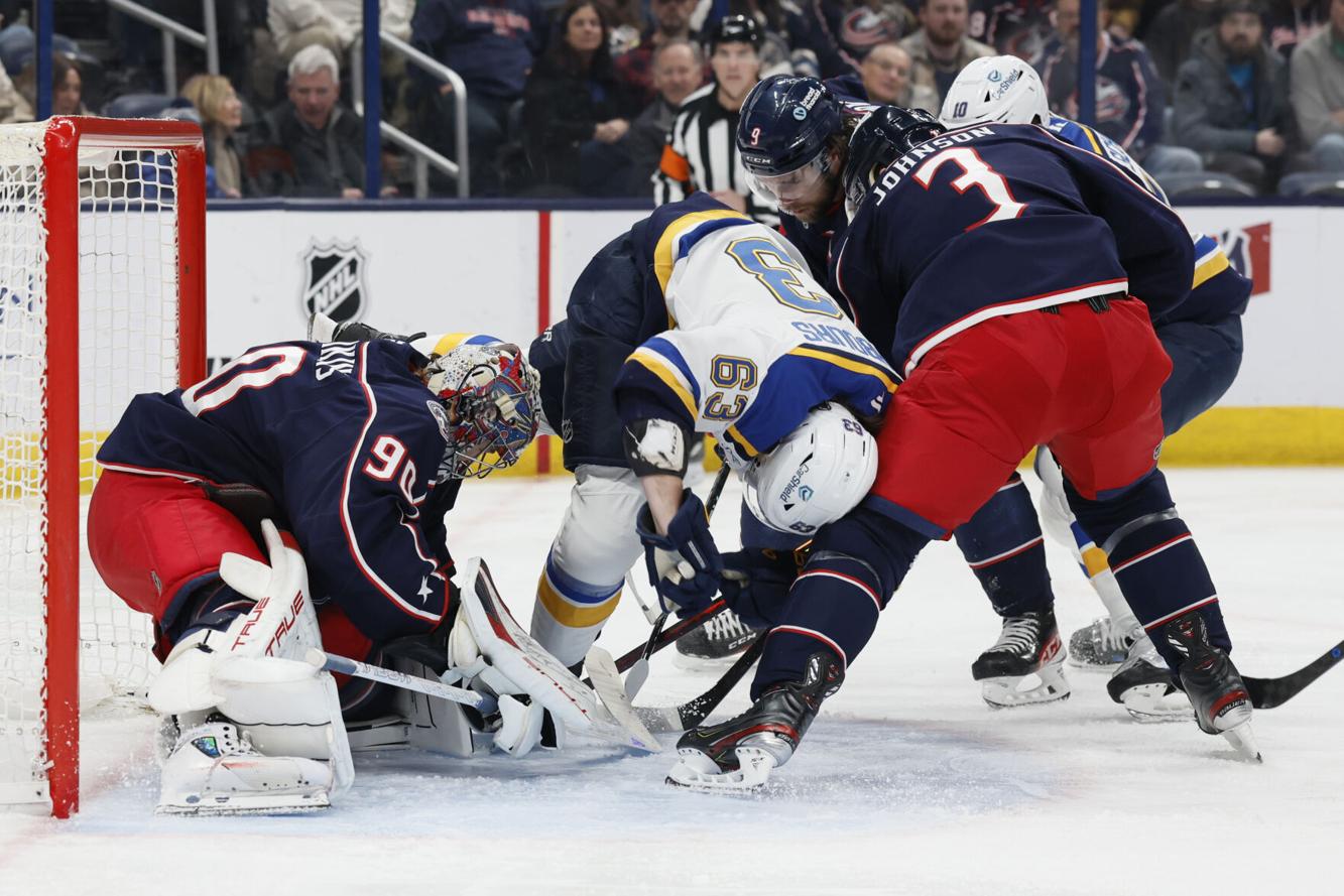 Where do Blues stand at halfway point of regular season?