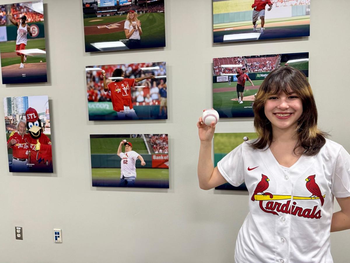 Alysa Liu at Busch Stadium