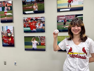 Alysa Liu at Busch Stadium