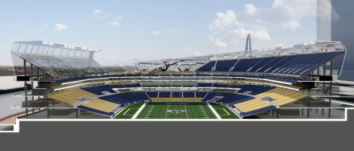 New renderings show proposed St. Louis riverfront NFL stadium Pro
