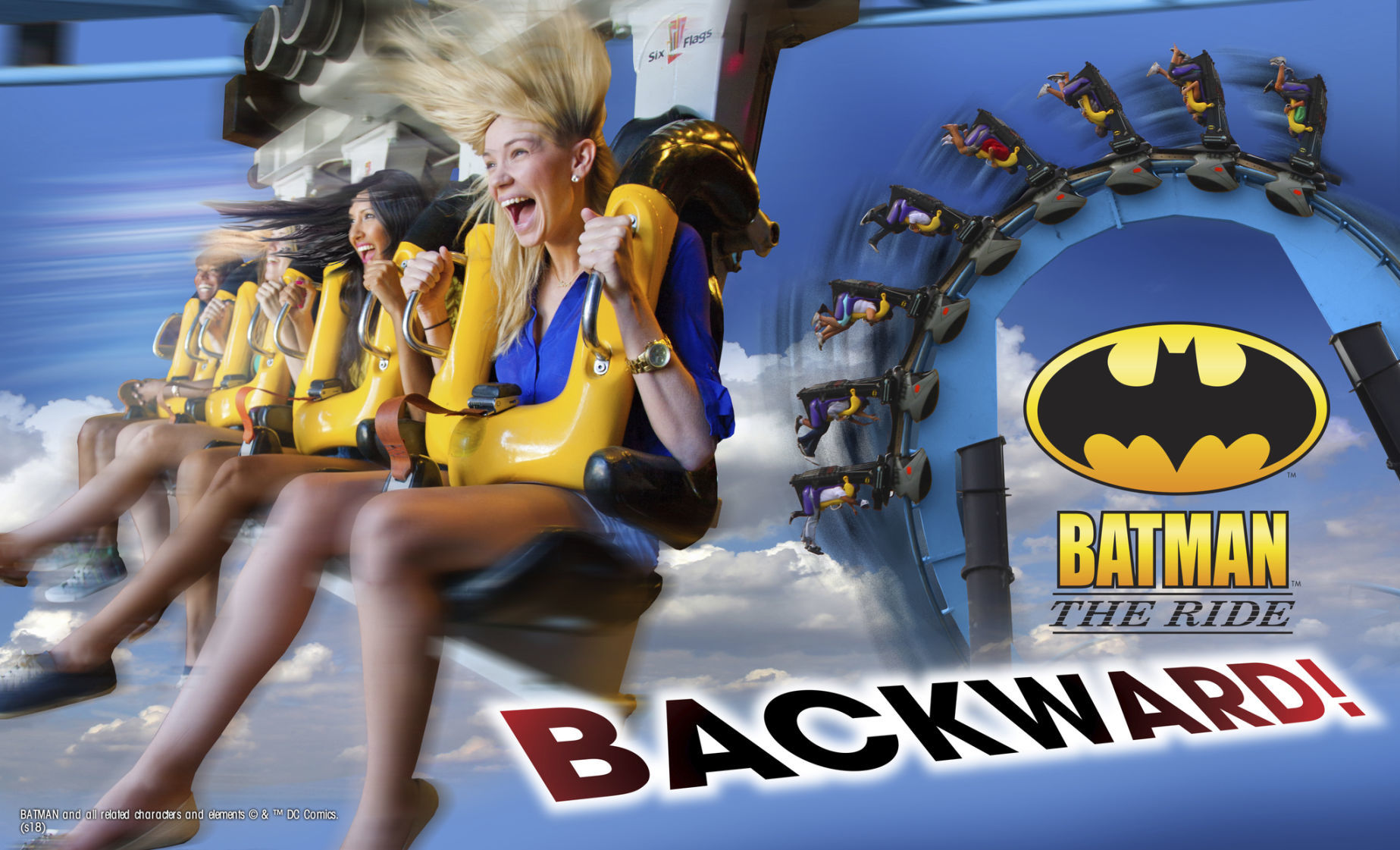 Six Flags announces new thrill Batman backward