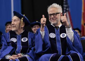 Director James Gunn receives honorary degree from SLU