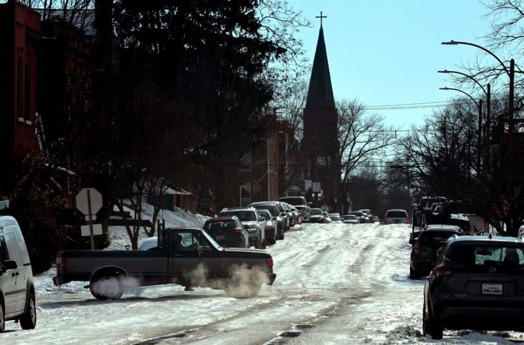 Ice continues to clog city streets
