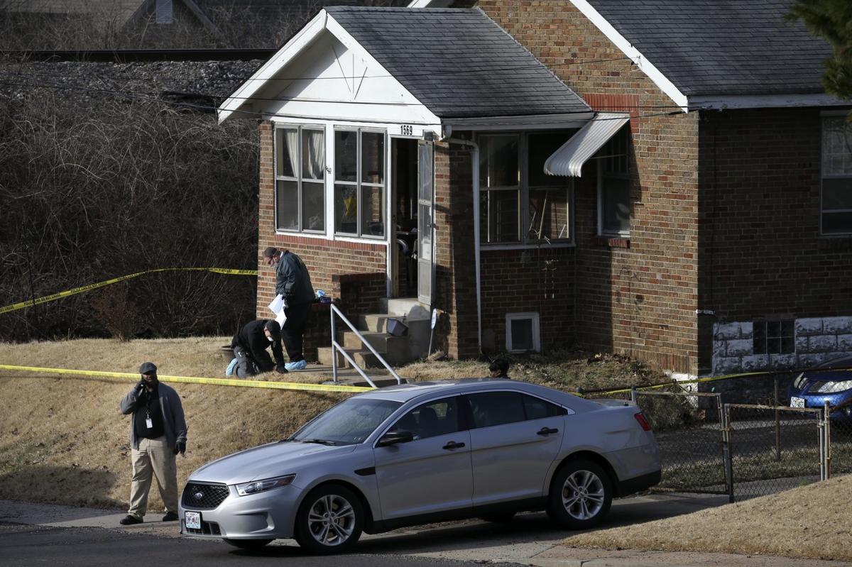 Police investigate shooting scene