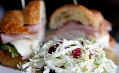 Special Request: Cabbage slaw with cranberries and toasted almonds from Chandler Hill Vineyards