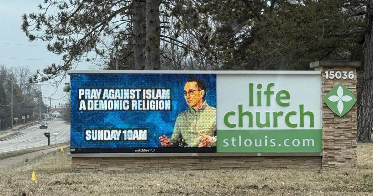 Muslims condemn Ballwin church sign calling Islam 'demonic'