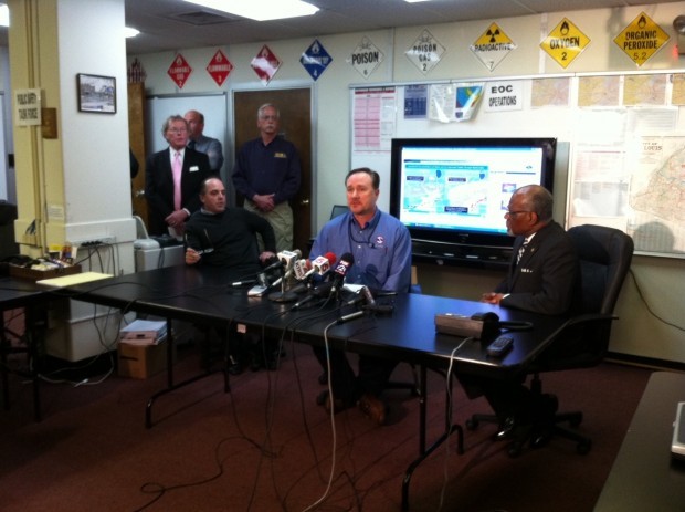 Area officials discuss coming storm