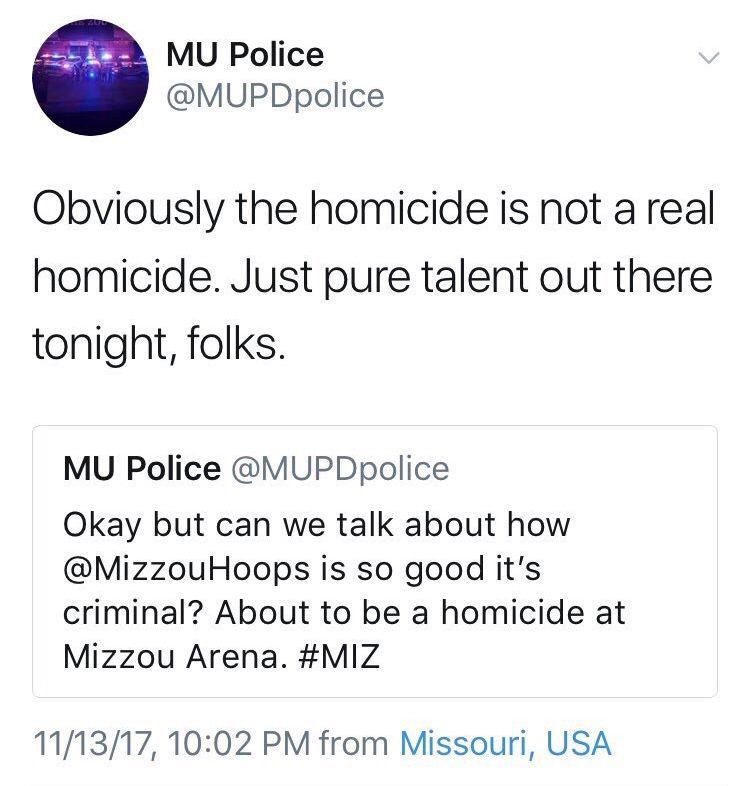 MUPD tweets