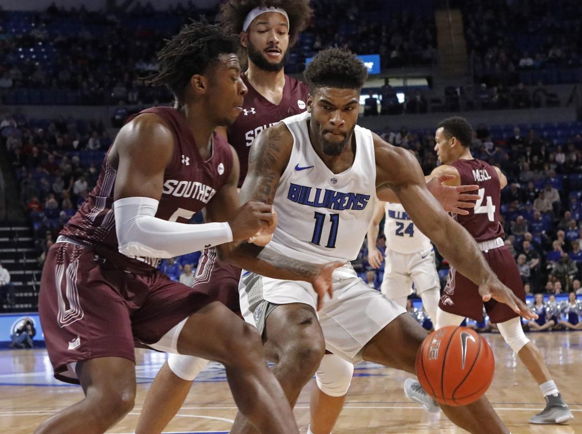 The Billikens and Salukis battle at Chaifetz Arena