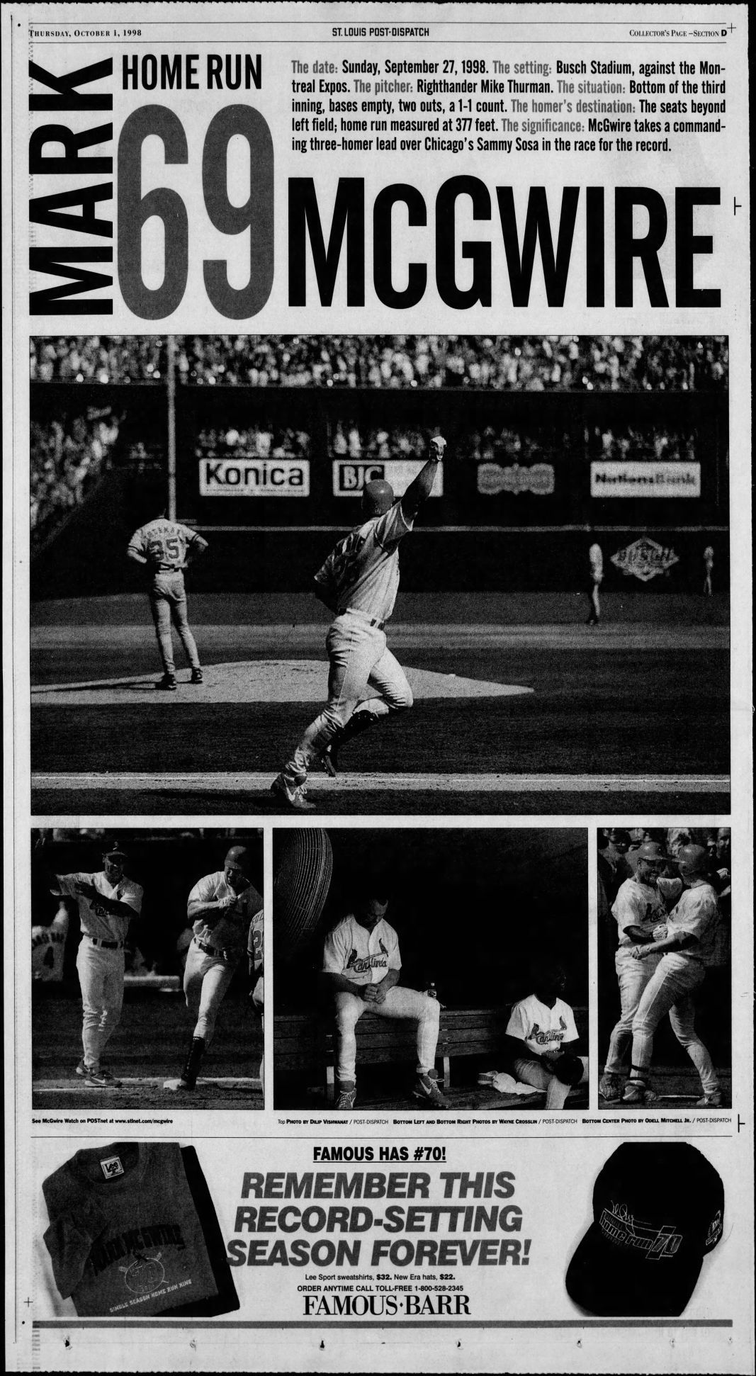 September 12, 1998: Sammy Sosa slams 60th home run of the season – Society  for American Baseball Research