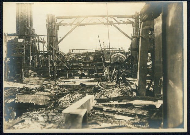 A Look Back • Marines save the bell as the Missouri building burns ...