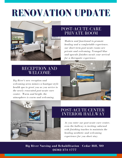 Big River Featuring Newly Renovated Post-Acute Care Wing