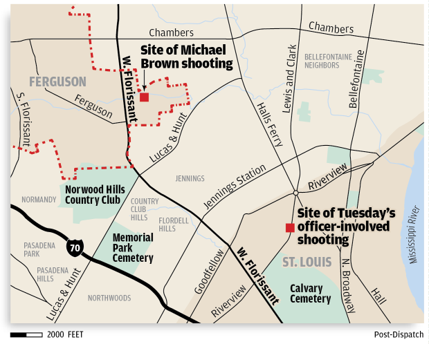 Map: Two officer-involved shootings