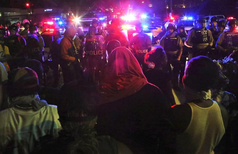 Young people move their protests to West Florissant Ave.