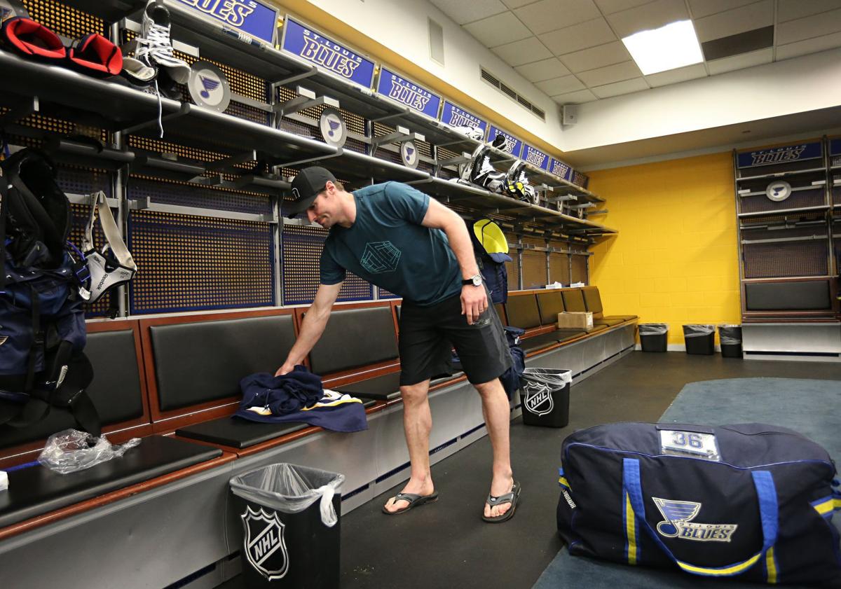 St. Louis Blues clean out lockers