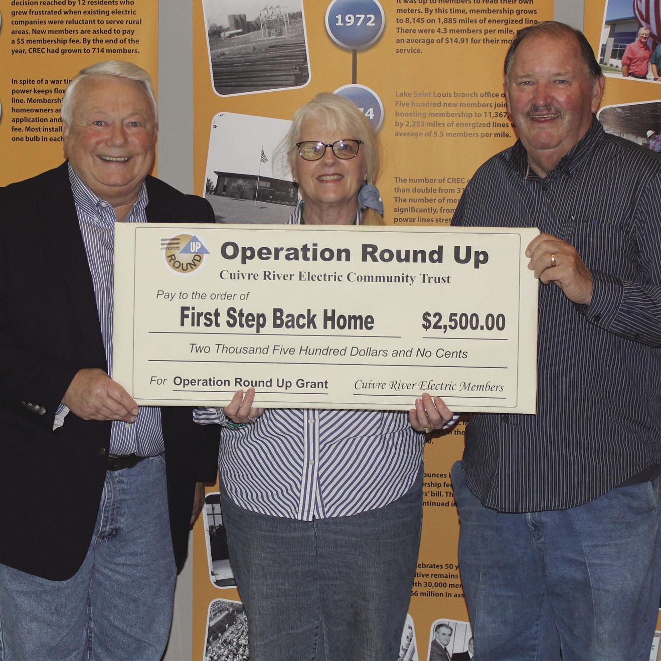 Cuivre River Grant To Assist First Step Back Home St Charles