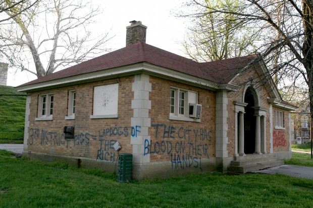 St. Louis park hit by pro-Occupy graffiti