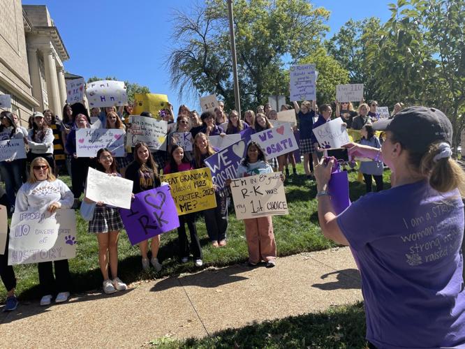 Rally at Rosati-Kain High School