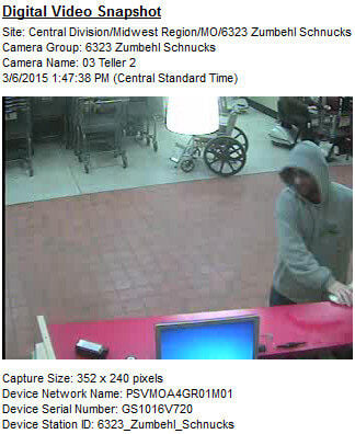 FBI releases clearer photos of St. Charles bank robbery suspect