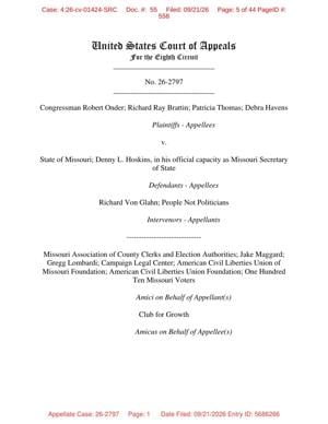 8th Circuit Court of Appeals ruling - Missouri congressional maps