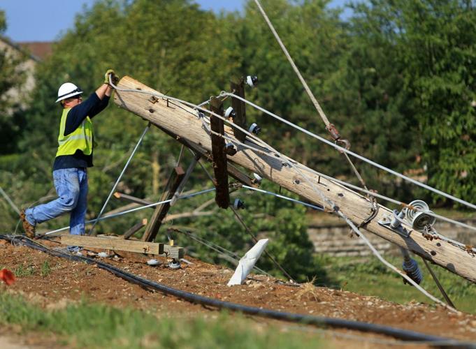 Power lines repaired after storm damage