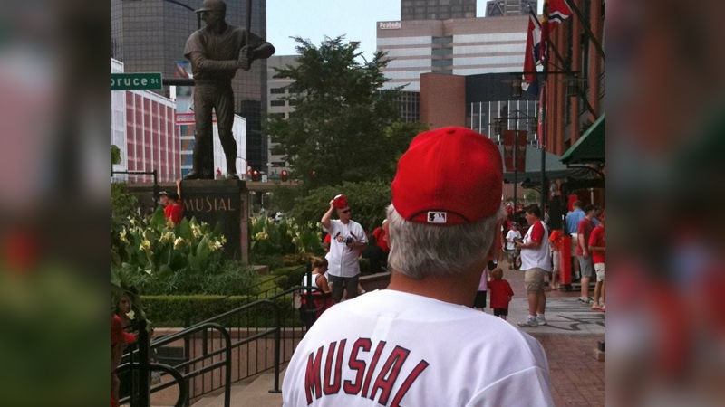 Meet me at the Musial Statue.': On Aug. 4, 1968 a St. Louis