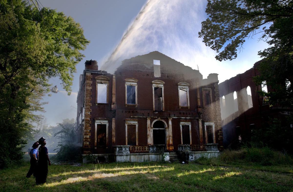 Clemens House burns