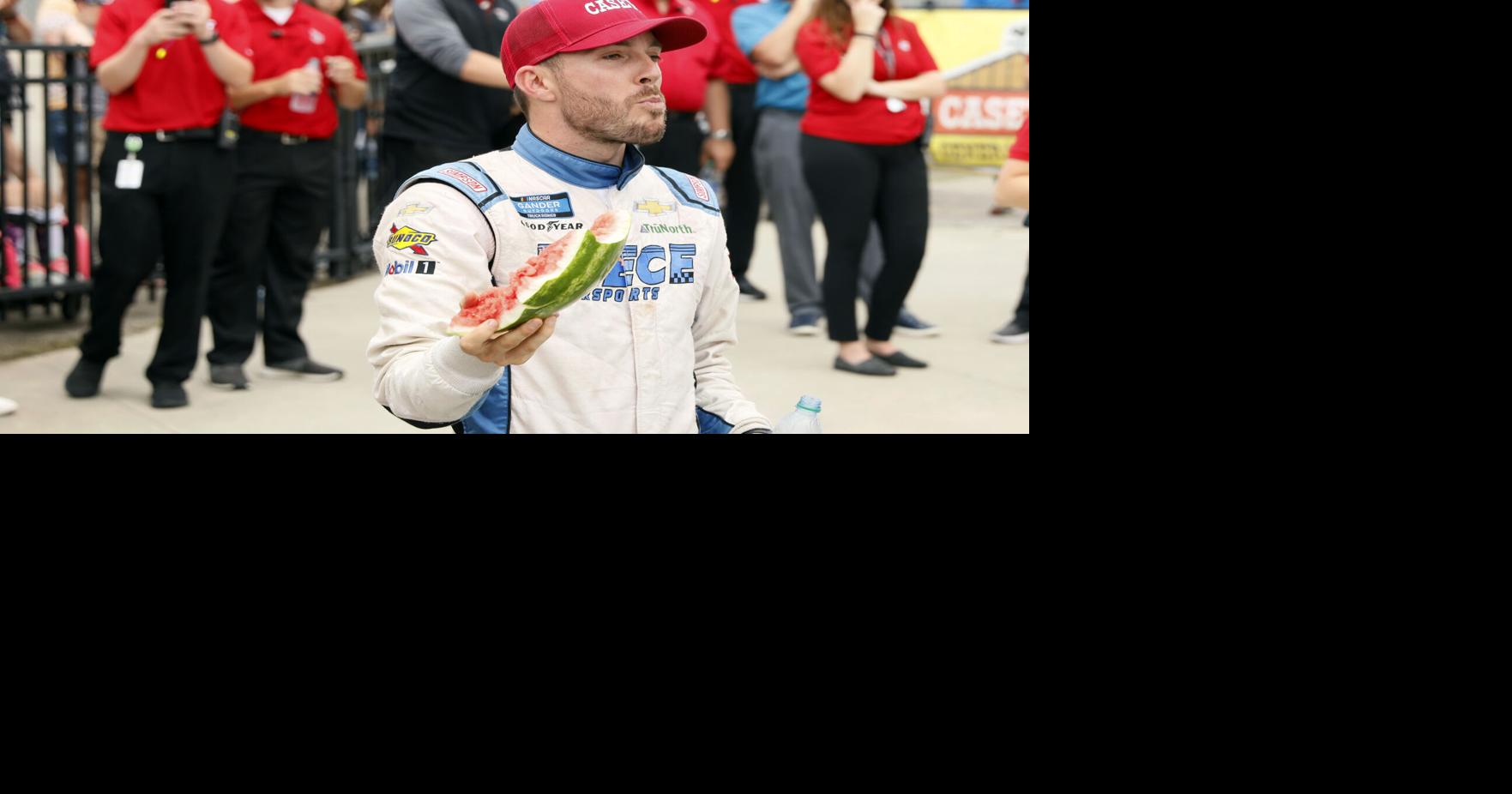 Image for article NASCAR driver Ross Chastain hopes to smash watermelon at World Wide Technology Raceway