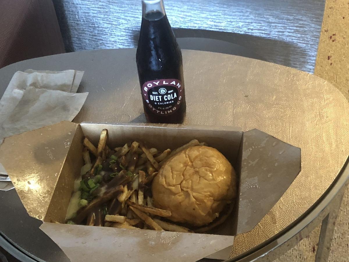 Poutine and burger