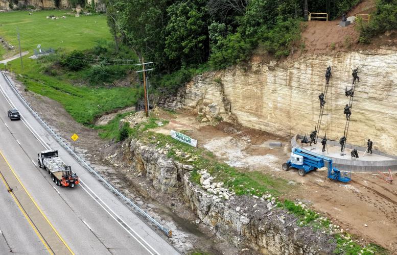 Installation on Grafton bluff honors World War 2 U.S. Army Rangers