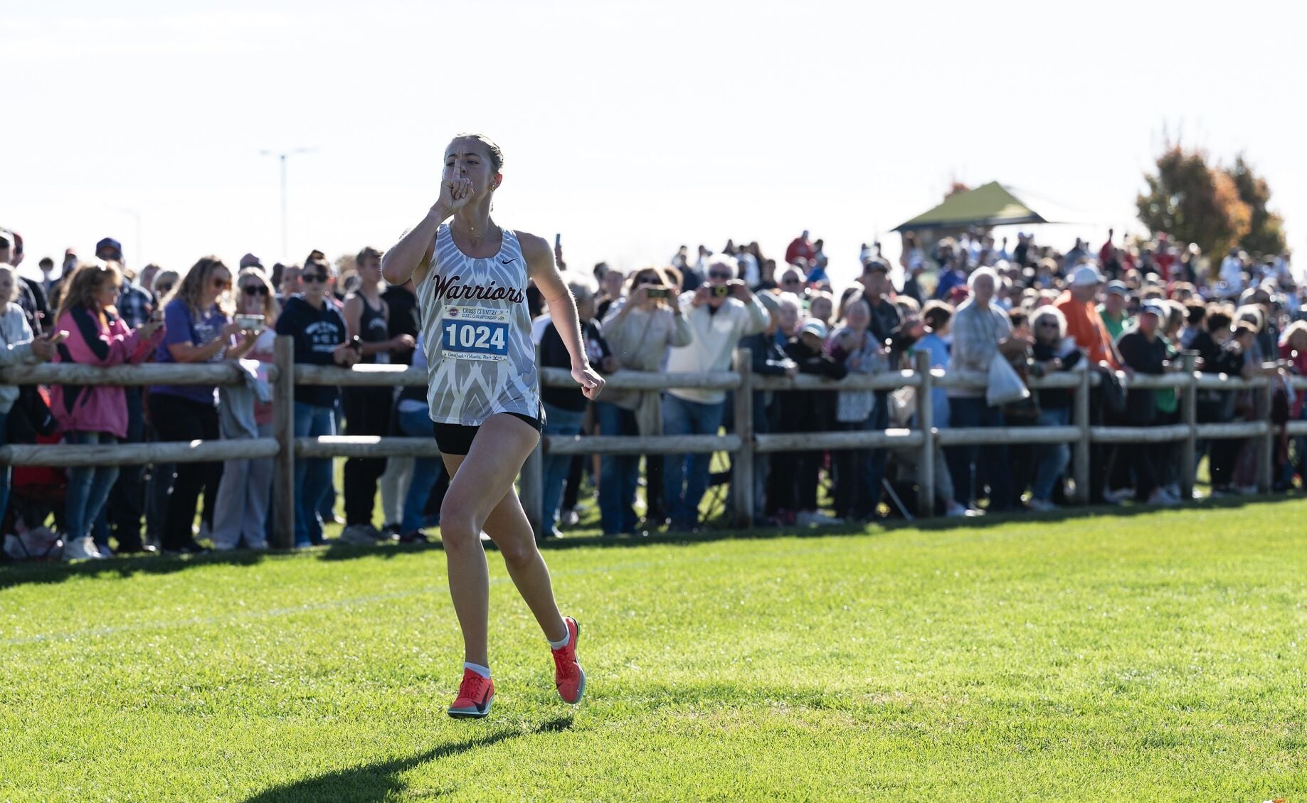 Scenes from the girls cross country state championships