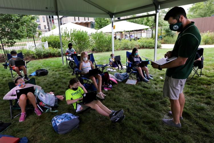 Forsyth School creates outdoor classrooms during coronavirus pandemic