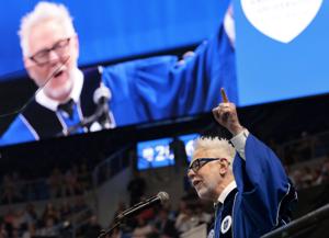 Director James Gunn receives honorary degree from SLU