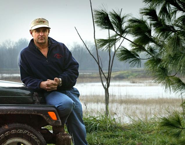 Adolphus Busch IV, an environmental activist, at his farm in St. Charles County on Dec. 8, 2004